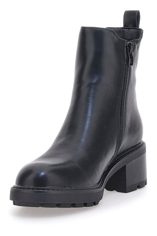 Schwarze Stiefeletten mit Gummizug und seitlichem Reißverschluss Pittarello Capsule 24286006