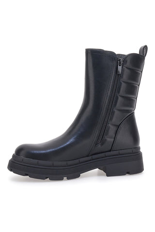 Schwarze Stiefeletten mit dekorativer Stickerei PITTARELLO CAPSULE 24222005