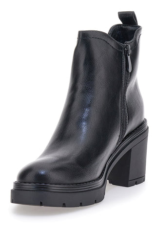 Schwarze Chelsea-Stiefel mit Blockabsatz THE FIRST 483