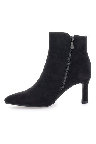 Spitze schwarze Stiefeletten mit mittelhohem Absatz THE FIRST 485