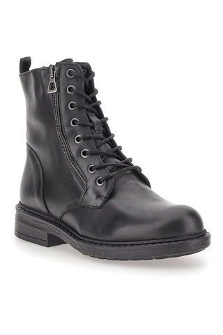 Anfibi Neri In Vera Pelle Rizzoli 1512385