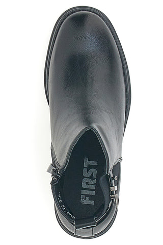 Schwarze Stiefeletten mit Absatz THE FIRST 481