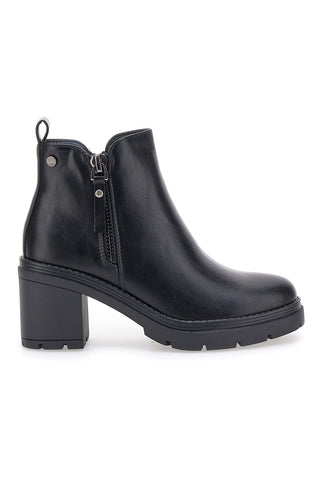 Schwarze Stiefeletten mit Blockabsatz THE FIRST 480