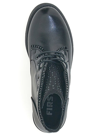 Anfibi Neri con Strass The First 493