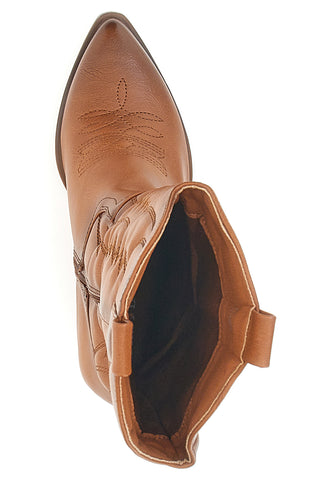 Stivaletti Camperos Cammello con ricami FIRST LADY 494