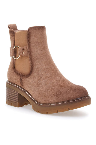 DIE ERSTEN 478 Chelsea-Stiefel aus braunem Wildleder