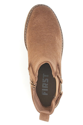 DIE ERSTEN 478 Chelsea-Stiefel aus braunem Wildleder