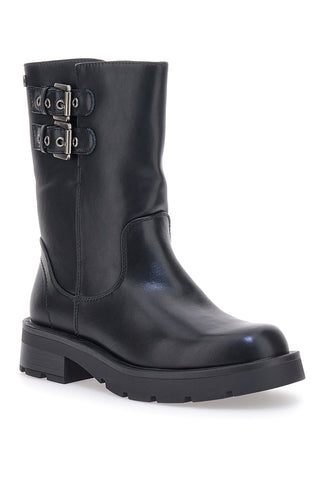 Stivaletti neri con fibbie PITTARELLO CAPSULE 24245 039