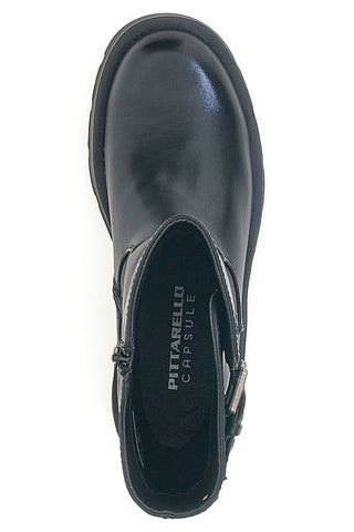 Stivaletti neri con fibbie PITTARELLO CAPSULE 24245 039
