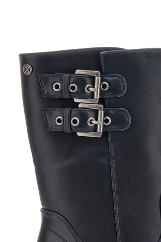 Stivaletti neri con fibbie PITTARELLO CAPSULE 24245 039