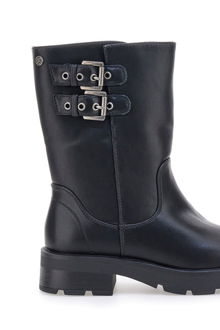 Stivaletti neri con fibbie PITTARELLO CAPSULE 24245 039