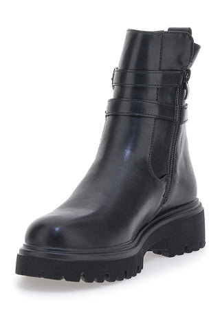 Stivaletti neri con cinturini decorativi PITTARELLO CAPSULE 24179 001