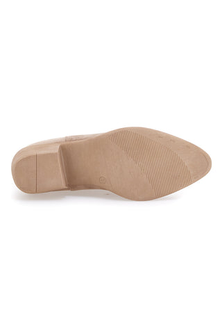 Stivaletti Taxani Beige con Tomaia Liscia CAFÈ COST RQ2204A