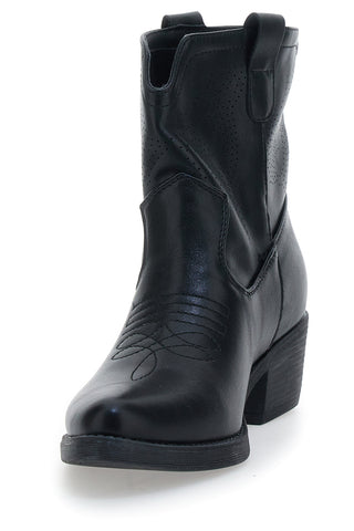 Schwarze Taxani-Stiefeletten mit glattem Obermaterial CAFÈ COST RQ2204A