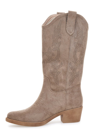 Taupe Texan Stiefeletten mit Rimani CAFE' COST Q903A1