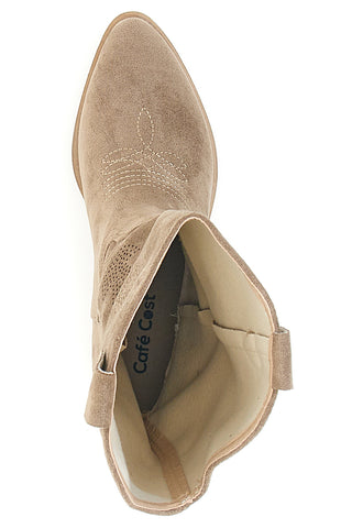 Taupe Texan Stiefeletten mit Rimani CAFE' COST Q903A1