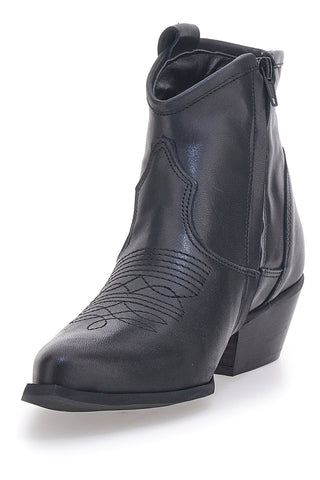 Stivaletti Texani Neri Bassi Made in Italy PITTARELLO LOVE TEX925
