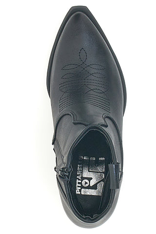 Stivaletti Texani Neri Bassi Made in Italy PITTARELLO LOVE TEX925