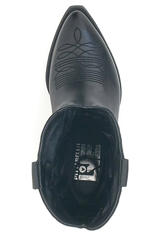Stivaletti Texani Neri Con Tomaia Ricamata Made in Italy PITTARELLO LOVE TEX4090