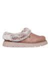 Skechers – Keepsakes Lite – Cozy Blend – Hausschuhe in Beige mit Kunstfellfutter