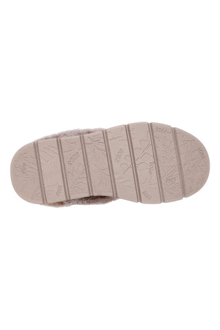Ciabatte beige con fodera in pelliccia sintetica Skechers Keepsakes Lite Cozy Blend