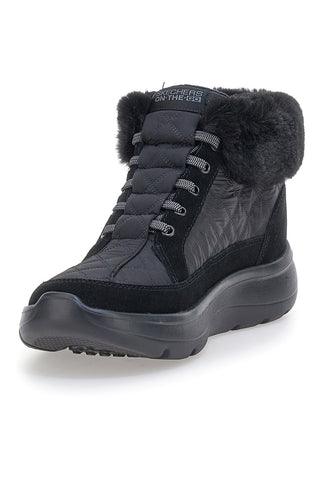 Scarponcini neri slip-ins in pelle SKECHERS ON-THE-GO ENCORE ELISA