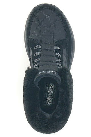 Scarponcini neri slip-ins in pelle SKECHERS ON-THE-GO ENCORE ELISA