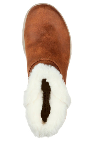 Stivaletti marroni con bordo in pelliccia sintetica Skechers On-the-GO Joy Endeavor