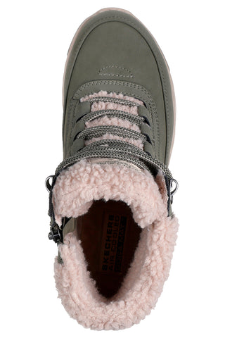 Anfibi verdi impermeabili con interno in pelliccia Skechers ON-THE-GO STELLAR ALPINE ADVENTURE