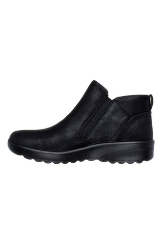 Stivaletti neri con zip e Memory Foam Skechers Lovely Vibe Fall In Bloom