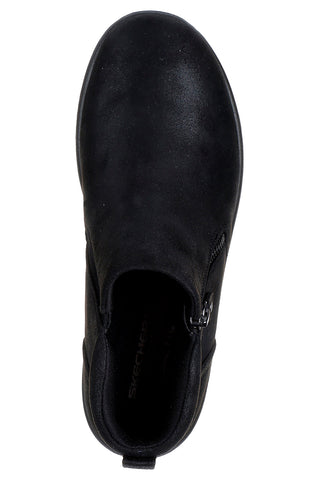 Stivaletti neri con zip e Memory Foam Skechers Lovely Vibe Fall In Bloom