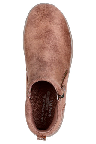 Skechers – Lovely Vibe – Fall In Bloom – Vegane, beige Stiefeletten