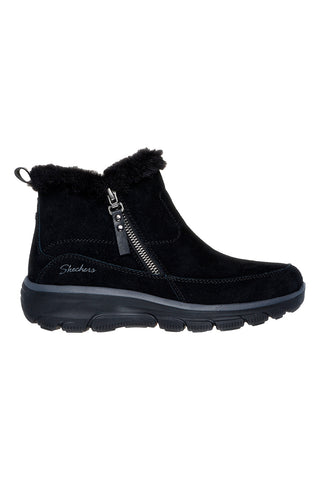 Stivaletti neri con zip e Memory Foam Skechers Easy Going Cool Zip