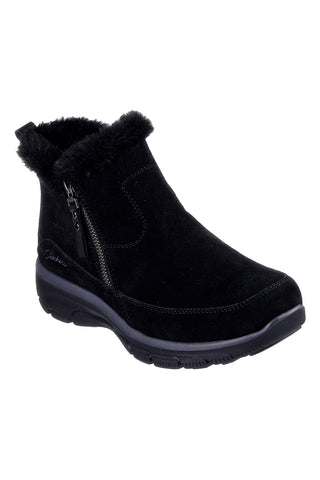 Stivaletti neri con zip e Memory Foam Skechers Easy Going Cool Zip