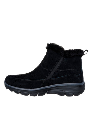 Stivaletti neri con zip e Memory Foam Skechers Easy Going Cool Zip