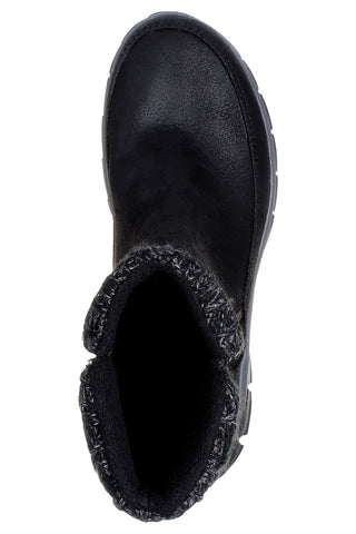 Stivaletti neri con collo lavorato e Warm Tech Memory Foam Skechers Synergy Lovely Collab
