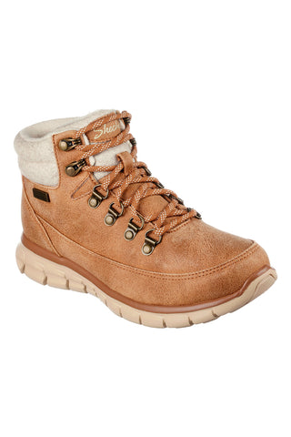 Scarponcini imbottiti color cuoio idrorepellenti Skechers SYNERGY COOL SEEKER