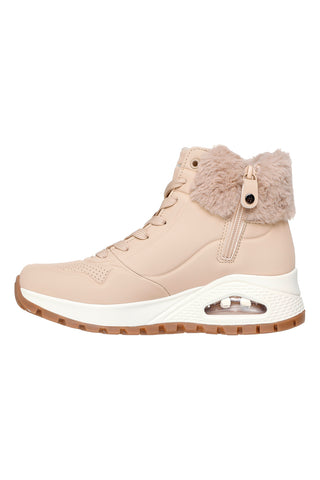 Sneakers sand con pelliccia e suola Air Skechers UNO RUGGED FALL AIR