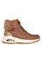 Sneakers marroni con dettagli shimmer e pelliccia Skechers UNO RUGGED FALL SHIMMER