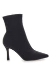 Stivaletti neri a calza con tacco a spillo The First P632