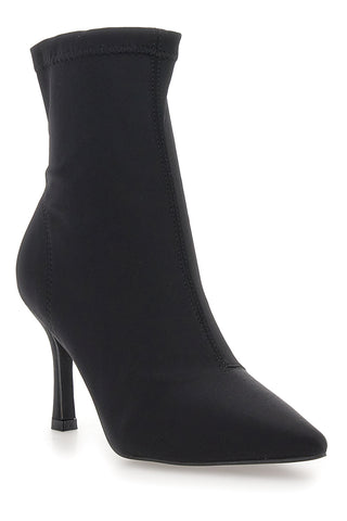 The First P632 – Schwarze Sockenstiefeletten mit Stilettoabsatz