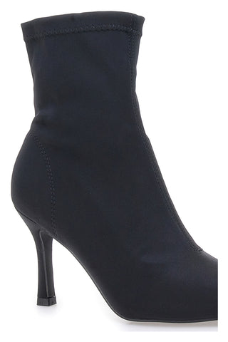 The First P632 – Schwarze Sockenstiefeletten mit Stilettoabsatz