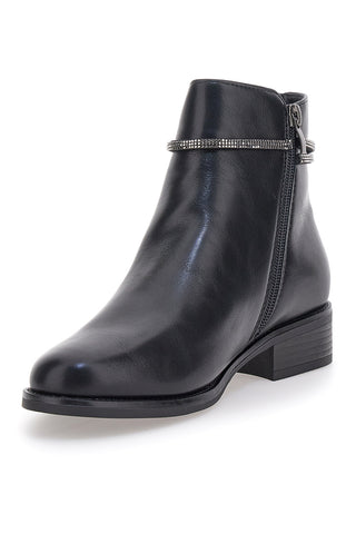 Stivaletti neri con cinturino gioiello Me & Me 9Y08616