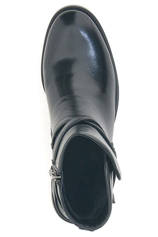 Stivaletti neri con fibbia laterale Laura Biagiotti 9285