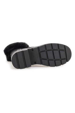 Laura Biagiotti 9327 Schwarze Amphibien aus Kunstpelz