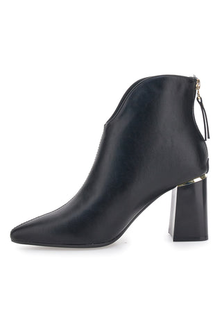 Schwarze Stiefeletten mit hohem Absatz und MB Mariella Burani Logo 51690C1057