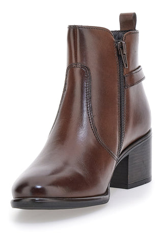 Pittarello – Klasse 1976 – Braune Stiefeletten aus echtem Leder mit Doppelschnalle