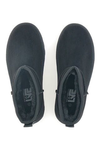 Pittarello Love PK1699B schwarze Stiefeletten mit warmem Fellfutter und gezackter Sohle