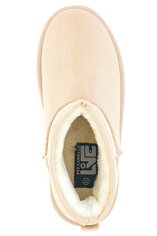 Pittarello Love PK1699C beige Slipper-Stiefeletten mit Fellfutter