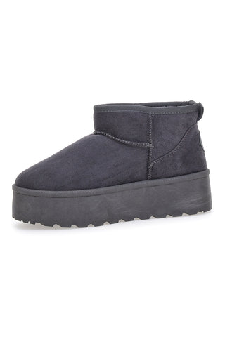 Stivaletti pantofole grigi con pelo interno Pittarello Love PK1497B